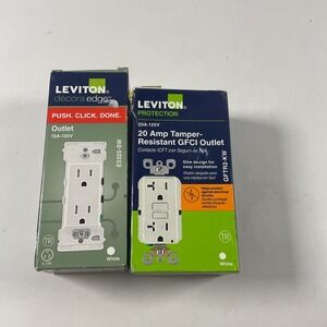 Leviton GFTR2-KW 20A Switch - White & 15A-125V